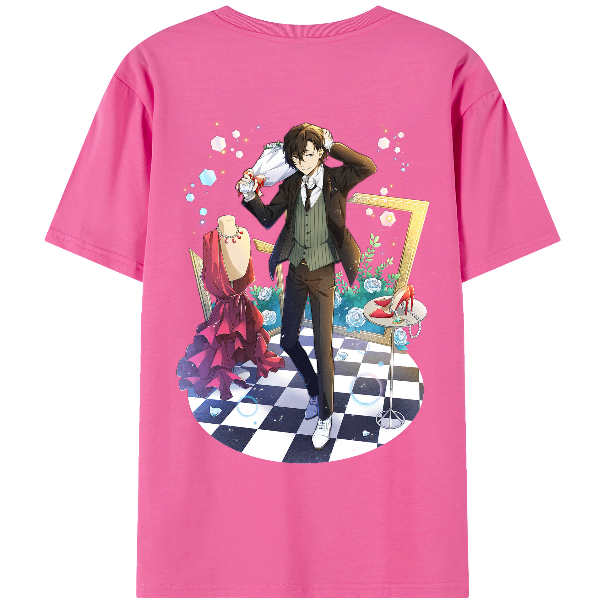 （画像用） 文豪ストレイドッグス Bungo Stray Dogs レディース半袖Tシャツ(バックプリント)